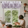thumbnail image 6 of Purple Vintage Rod Pocket Curtain Valance, Striped Painting Retro Abstract Art Farmhouse Window Valance for Living Room, Bedroom, Kitchen 42"W x 12"L, 6 of 9