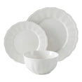 thumbnail image 1 of Vajilla Hometrends 12 Piezas Blanca Embosada, 1 of 4