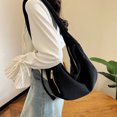 thumbnail image 2 of husxh Women Corduroy Hobo Handbag Ruched Shoulder Bag Adjustable Strap Slouchy Tote Bag with Zipper Hobo Purse for Work Travel, 2 of 8