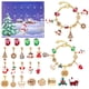 thumbnail image 1 of Conjunto de pulseras de calendario de cuenta regresiva de 24 días de Navidad, pulsera DIY creativa, tema de Festival para niñas pequeñas, adultos, principiantes, 1 of 4
