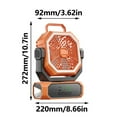 thumbnail image 5 of Rechargeable Camping Fan with LED Lighting and Remote for Outdoor Activity, 5 of 8