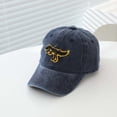 thumbnail image 5 of Krdevn Yellow Dinosaur Embroidery Washed Kids Baseball Cap Soft Adjustable Casual Outdoor Sun Hat for Toddler Boys Girls, 5 of 5