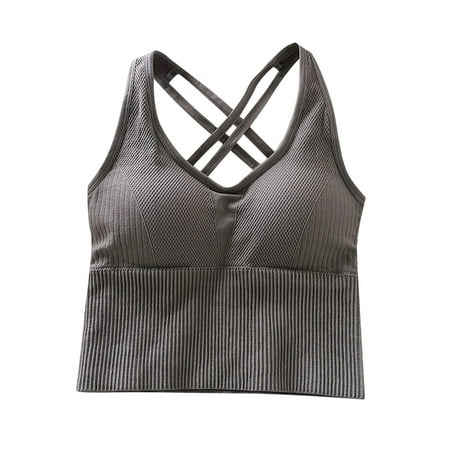 

Sehao Best Bras for Women Sports Bras for Women Padded Workout Tops Support Crop Tops for Women Polyester Push Up Bras for Women