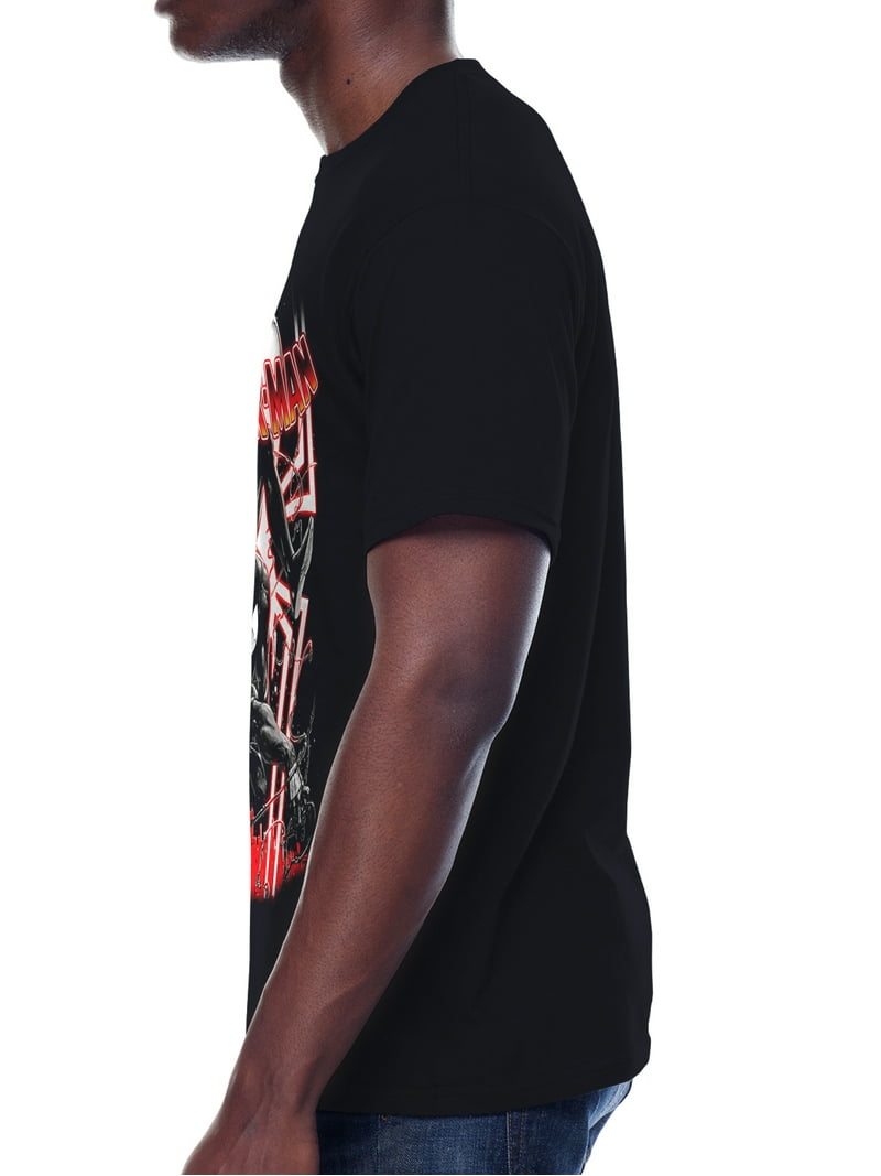 Spider-Man, Men's & Big Men's Graphic Crew Neck T-Shirt, Black