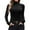 Black, variant on Breezora Ribbed Turtleneck Long Sleeve Layer Top Soft Thermal Base Shirt Lightweight Womens Fall Winter Essential L Size Beige
