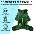 thumbnail image 4 of TELOLY Kitten Clothes,Coral Fleece Pet Costumes for Approximately 3.31 Lbs Pet,Winter Warm Dinosaur Transformation Costume Cat Costumes for Cats Only,Green,Xs, 4 of 7