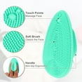 thumbnail image 4 of Unique Bargains Silicone Face Scrubber Exfoliator Cleansing Brush Green, 4 of 7
