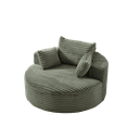 thumbnail image 3 of 55''L Corduroy Sponge single sofa,No Assembly Required,Fluffy Modern Sleeper Chair for Living room, Bedroom, Lounge and Projection Room(Not a swivel chair.), 3 of 18