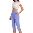thumbnail image 6 of amlbb Dressy Capri Pants for Women Plus Size High Waist Stretch Womens Golf Capris Pants for Summer with Pockets Work Casual Save to 65% off!, 6 of 8