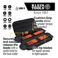 thumbnail image 2 of Desarmador Intercambiable Aislado Klein Tools con estuche, 2 of 7