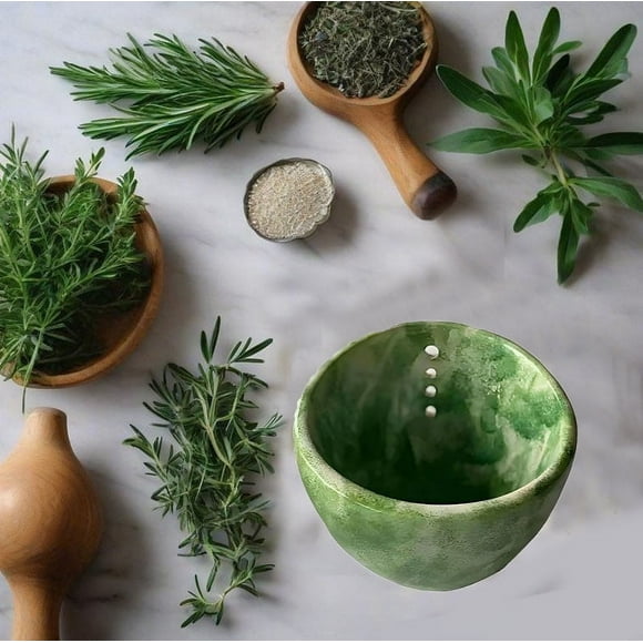 Glazed Earthenware Decorative Planter, Handcrafted Ceramic Storage Container with Unique Finish, Versatile Display Item for Home and Garden Decor, Gift Idea
