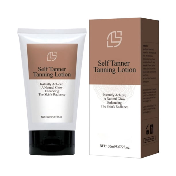 Bronceador facial con ingredientes naturales y orgánicos, loción autobronceadora facial, no tóxica, loción bronceadora gradual, humectante sin sol para bronceado artificial para mujeres y hombres.