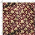 thumbnail image 2 of Soimoi Silky Satin Fabric Material, 1 Yard - 42" Inch Width, Red - Floral Print - Soft Shiny Fabric For Dress, Pillowcases, Pajamas, Evening Dress, Diy, 2 of 6