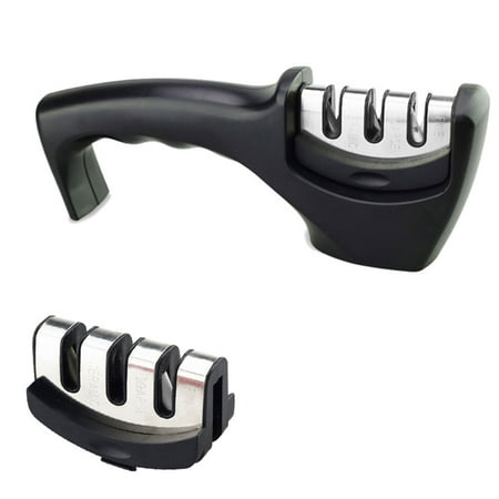 

generostyMYVIT 3 Stage Kitchen Tool Sharpener Home Use Sharpening Stone Kitchenware Grinder with a Replacement Head
