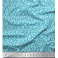 thumbnail image 1 of Soimoi Rayon Crêpe Tissu Dot & Feuilles Tissu Imprimé 1 Yard 46 Inch Wide, 1 of 2