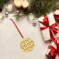 thumbnail image 6 of KLL Sea and Sand Pattern Acrylic Christmas Ornaments,1 PCS Xmas Tree Decor with Ribbon 3" Christmas Décor Christmas Pendant for Hanging on Tree & Party Favors-Round Shape, 6 of 7