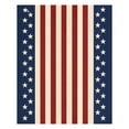 thumbnail image 2 of Americana Summer Knitted Throw Blanket,4th of July Farmhouse Home Decor, Red White Blue Stars American Flag Pattern Blanket for Couch Sofa, 2 of 7