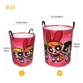 thumbnail image 5 of The Powerpuff Girls Laundry Basket Circular Laundry Hamper Dirty Clothes Storage Bucket Toy Organizer With Handles For Bedroom Bathroom College Dorm Medium, 5 of 8