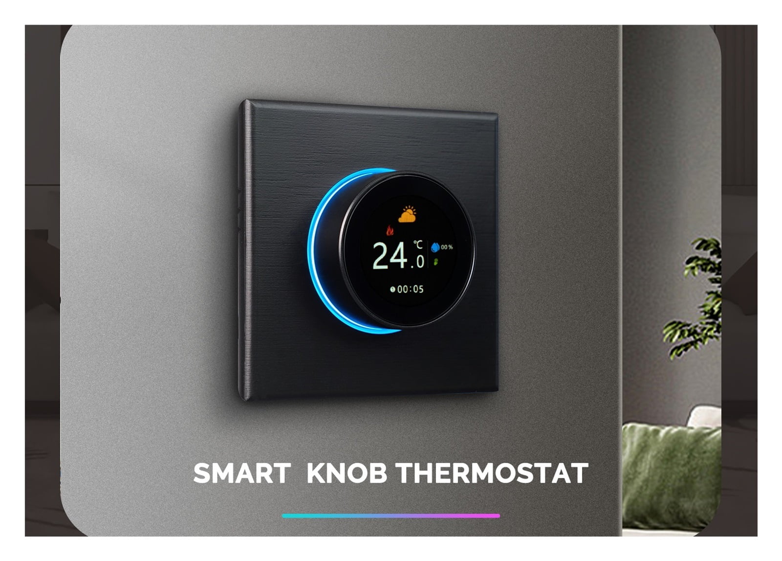Smart Home Heating Knob Thermostat Temperature Controller For Water Gas Boiler Electric Heating