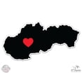 thumbnail image 1 of Slovakia Country Shape Heart - 12" Vinyl Sticker Waterproof Decal, 1 of 1