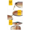 thumbnail image 3 of Guardurnaity Gafas de sol clásicas para mujer - Gafas de sol transparentes con adorno de diamantes de imitación a prueba de rayos Lentes gris rosa, 3 of 6