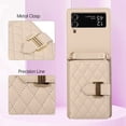 thumbnail image 6 of ELEHOLD for Samsung Galaxy Z Flip 5 Crossbody Wallet Case with Card Holders Luxury Soft PU Leather Shockproof Protective Cover with Shoulder Strap for Samsung Galaxy Z Flip 5 for Girls Women,Beige, 6 of 6