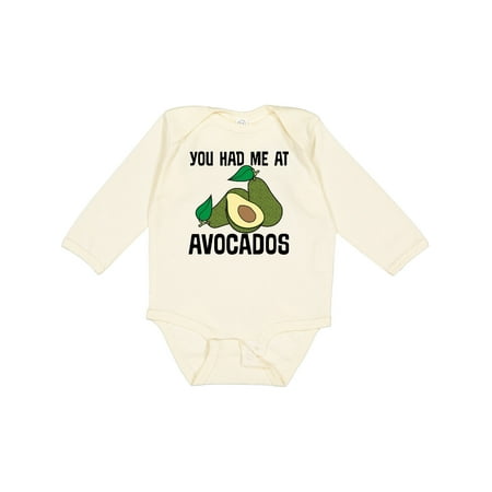 

Inktastic You Had Me at Avocados Gift Baby Boy or Baby Girl Long Sleeve Bodysuit