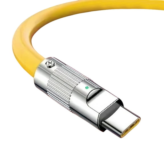 Advanced 120W Type C Charging Cable With Dynamic Digital Display Extended Cord Fast Safe Charging For Smartphones Tablets