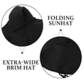 thumbnail image 3 of Hytrove Sombrero Plegable Mujer Con Extra Ancha Para Sol Moderno En Color Negro, 3 of 7