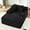 Black, variant on 67.3" Oversized Chaise Lounge Chair Indoor Corduroy Upholstered Boneless Couch Sofa Bed with 3 Pillows for Living Room Bedroom,Black
