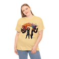 thumbnail image 4 of Unisex Heavy Cotton T-Shirt Rainbow Draw Beautiful Woman 005, 4 of 4