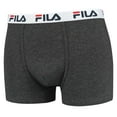 thumbnail image 2 of Fila Men's Boxer Shorts, Pack Of 2 - Cotton, Plain Dark Grey L (Large), 2 of 3