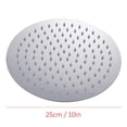 thumbnail image 4 of Inteprter Alcachofa de ducha cuadrada redonda Superficie grande 8 10 12 Cromo Acero inoxidable Agua Lluvia arriba Juegos de accesorios de baño No.2 Inteprter  HA025924-02, 4 of 6