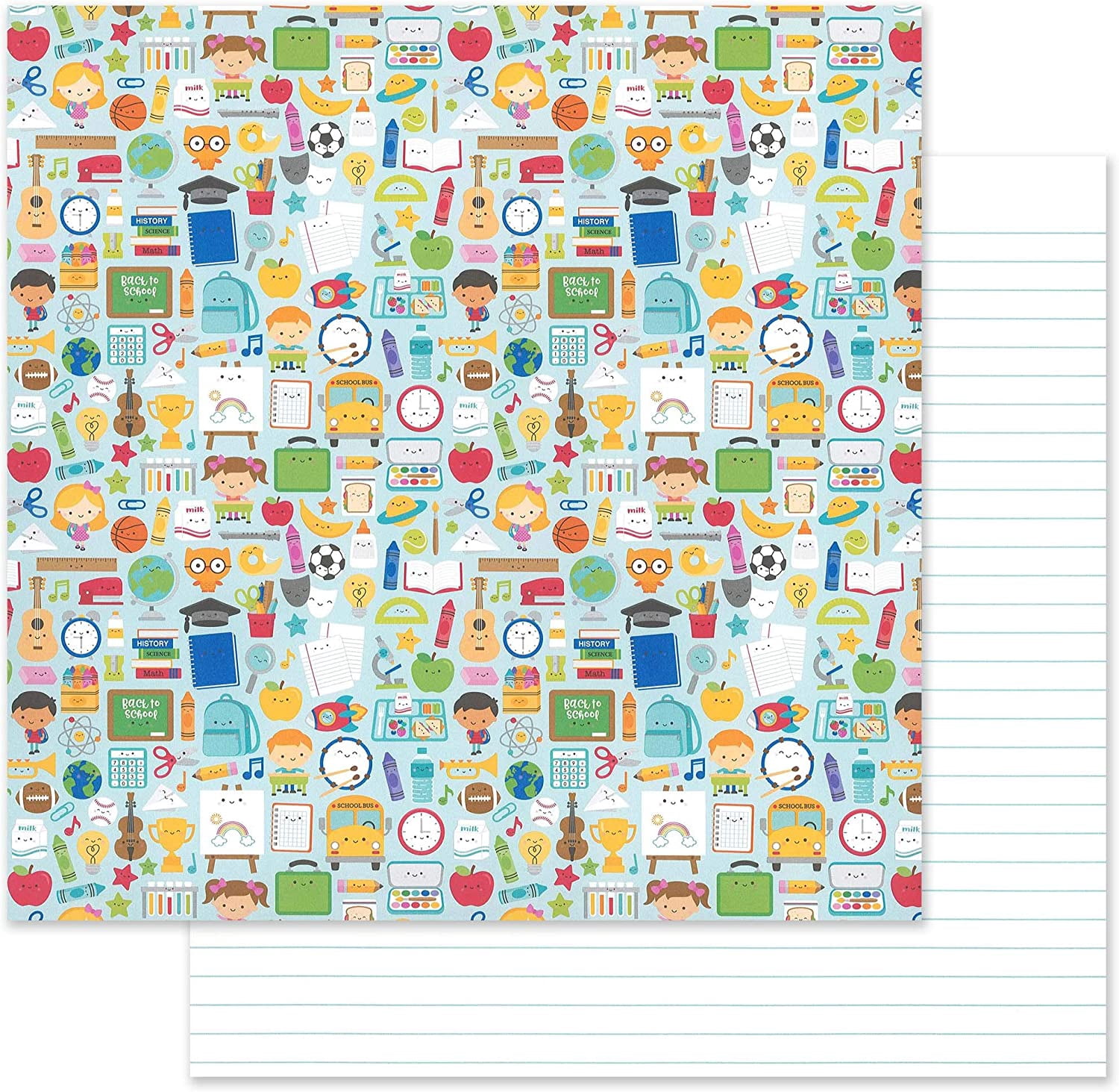 Doodlebug School Days Paper Pack 12x12