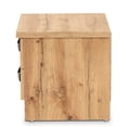 thumbnail image 4 of Baxton Studio Colburn Modern and Contemporary Oak Brown Finished Wood 2-Drawer Nightstand, 4 of 7