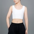 thumbnail image 2 of Tweang Chest Binders binder bras for women Comfortable Soft Tummy Control Bra Compression Bra Push Up Bralette Chest Shaper Binder Tank Top Corset Bra Bindfree Design Binding Bra Z2-White 5XL, 2 of 8