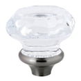 thumbnail image 4 of Kingston Brass KB2638WCL Wall Mount Tub & Shower Faucet With Single Crystal Octagonal Knob Handle, Brushed Nickel, 4 of 5
