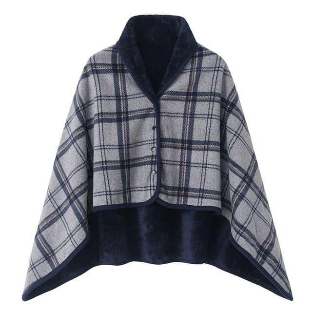 Womens Poncho Sweater Wrap - Elegant Knitted Shawl Cape for Fall Winter Stylish Topper Accessory