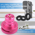 thumbnail image 2 of Co2 Quick Adapter for Soda Water Machine for DUO/ART/,Co2 Tanks Adapter for Soda Bottle with TR21-4 Thread, 2 of 6