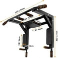 thumbnail image 3 of Multi-functional Wall Mounted Pull Up Bar Heavy Duty Chin Up Bar for Home Gym Indoor Upper Body Workout, Power Tower Set Training Equipment Fitness Dip Stand Supports to 440 Lbs, 3 of 7