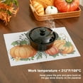 thumbnail image 4 of Thanksgiving Placemats Set of 6 Fall Place Mats Pumpkin Maple Leaves Table Mats Washable Non-Slip Heatproof Woven Placemats for Dining Table (17.7" X 11.8"), 4 of 6
