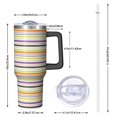 thumbnail image 2 of Modern 40oz Tumbler– Stainless Steel Insulated Tumbler with Handle and Straw, Large Capacity Travel Cup for Hot & Cold Drinks, 2 of 7
