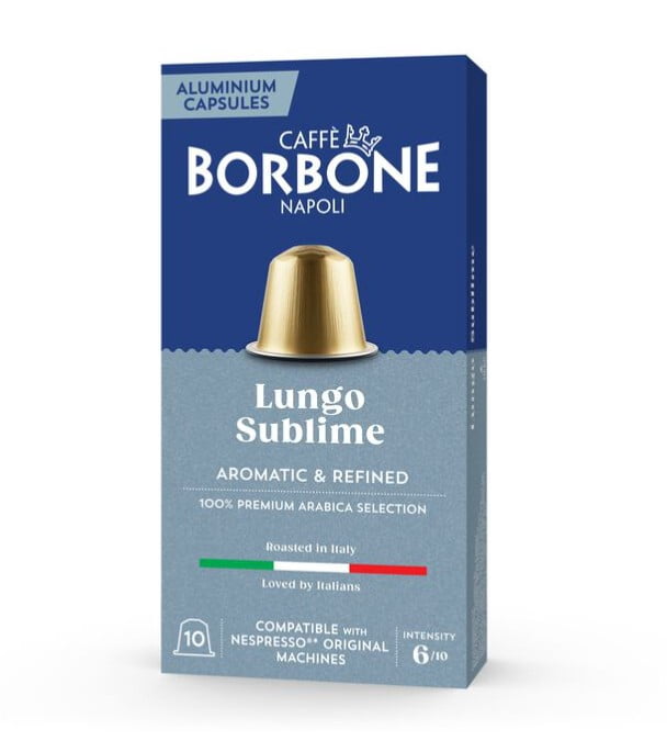 Caffè Borbone 100% Arabica Medium Roast Nespresso Compatible Aluminum Coffee Pods - 100 Count (10 packs of 10)