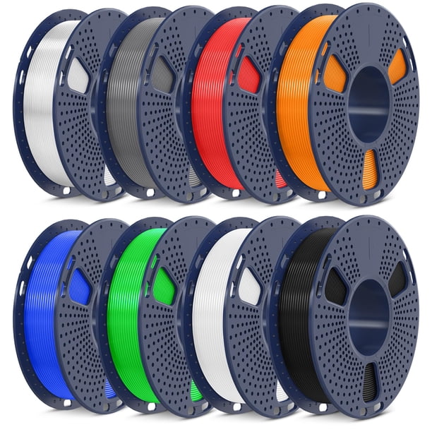 Filamento para impresora 3D SUNLU PLA de 1,75 mm, paquete de 250 g (8 rollos)