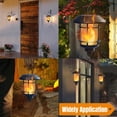 thumbnail image 4 of Faroles de pared Solar Flame Dynaming, paquete de 4, impermeables, 4 of 8