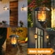 thumbnail image 4 of Faroles de pared Solar Flame Dynaming 12 LED impermeables, paquete de 2, 4 of 7