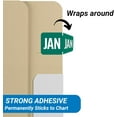 thumbnail image 3 of - File Folder Month Labels, January, Tab Products - TMLV Series Stickers, Dark Green, 1/2" x 1", 500/Roll, 3 of 9