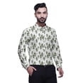 thumbnail image 3 of BESTMAN Mens Short KurtaÂ&nbsp;ShirtÂ&nbsp;India Printed Roll Up Long SleeveÂ&nbsp;Shirts, 3 of 6