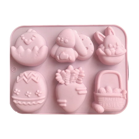 

Easter Rabbit Egg Silicone Cake Chocolate Cake Baking Abrasive Mini Star Cookie Turnover Container Lunchbox Notes for Kids Who Cant Read Circle Cookie Sugar Mice Metal Cookie Press for Baking Aroma