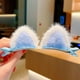 thumbnail image 4 of 8pcs encantadores clips de peluche de felpa gato Forma de oreja Play Clips Cosplay Costume Clips, 4 of 5